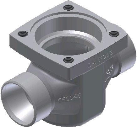Multifunction valve body, ICV 25, Butt weld, 40 mm